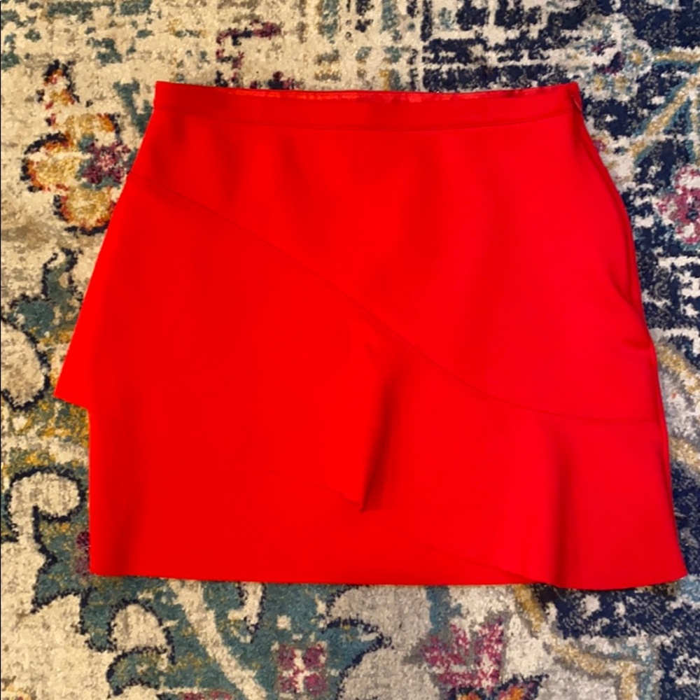 Top Shop mini-skirt in red